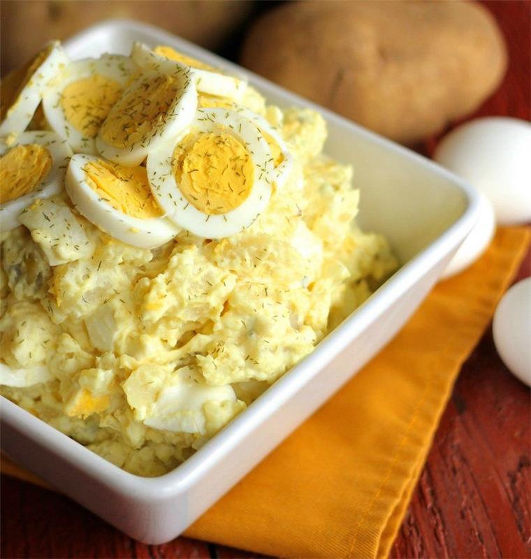 recept s vajíčkom a zemiakmi