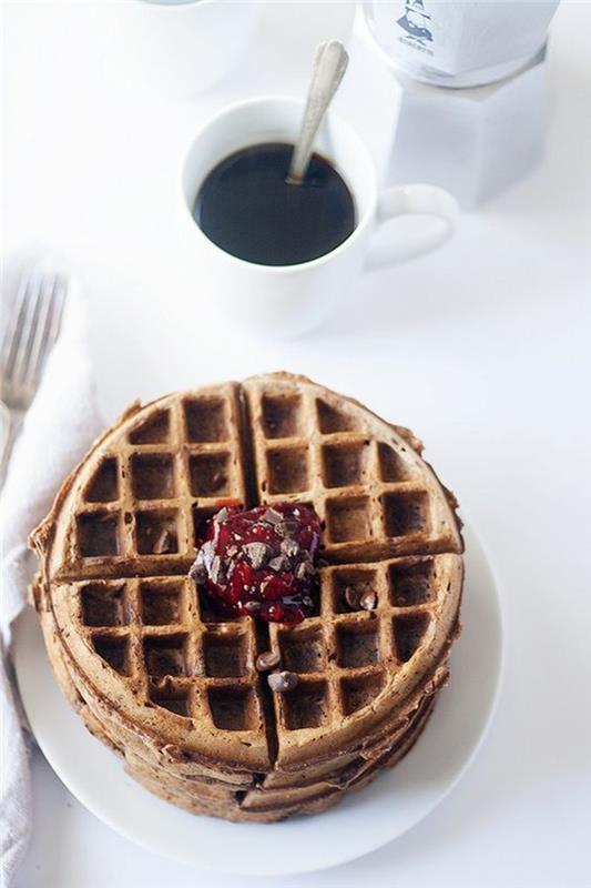 jednoduchý recept na oblátky, čokoládové a orieškové oblátky