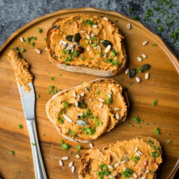 recept na vegánsku paštétu na zeleninovom základe ako doplnok zdravého a vegánskeho aperitívu