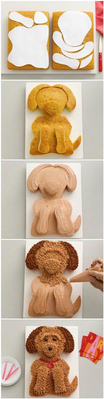 كيفية صنع كعكة الشوكولاتة على شكل كلب