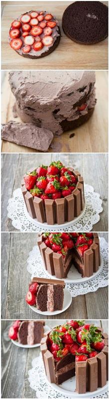 hur-att-göra-kit-kat-choklad-tårta-recept