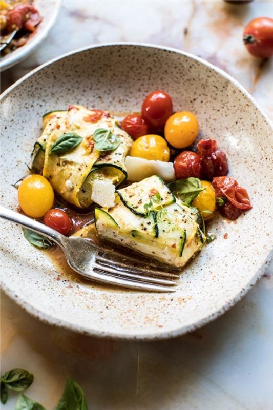 vegetariánske valentínske menu pre dvoch, cuketový ravioli recept s ricottou