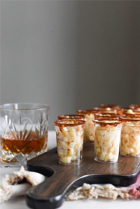 recept verrine apero gratin cestoviny makaróny a syr ľahký a originálny recept