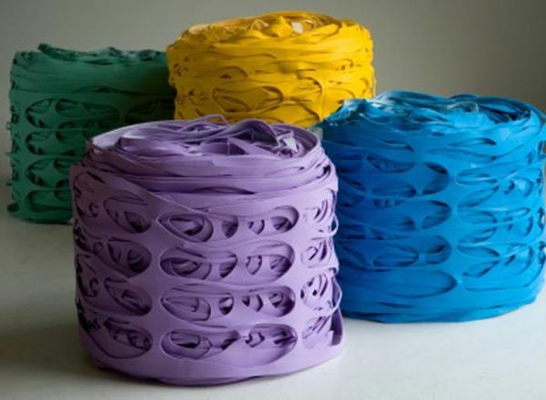rekuperačné materiály na farbené pouf