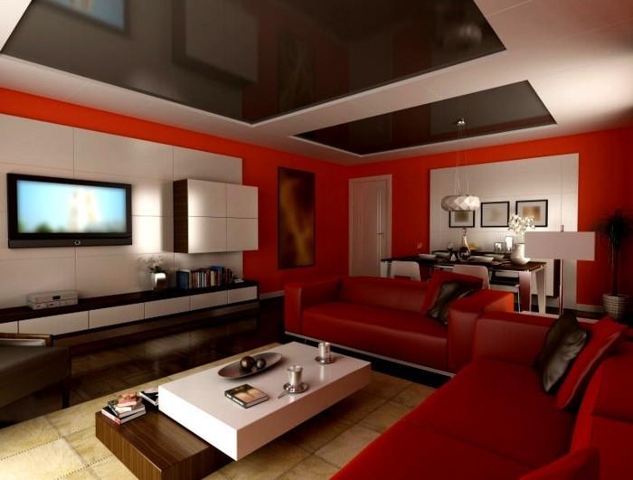 červená-obývačka-nápady-interiér-návrhy-modely-obrázky-2016