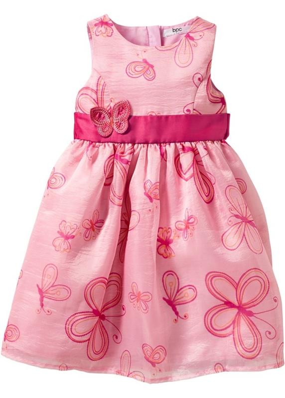 fest-klänning-bonprix-rosa-med-fjärilar-storlek