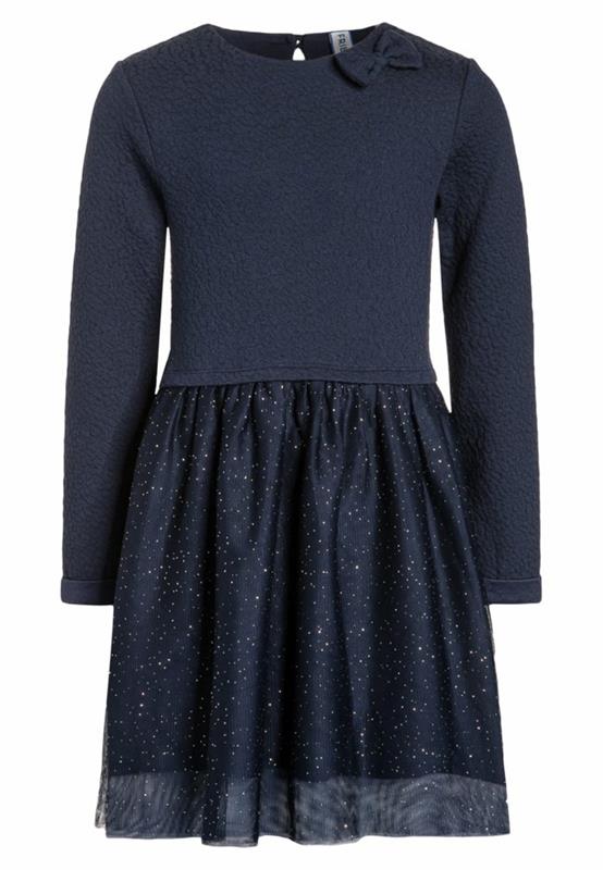 fest-flicka-klänning-med-fluga-tie-på-sidan-krage-zalando-storlek