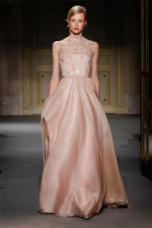 dlhé-ružovo-princezné-svadobné-šaty