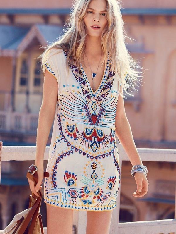 klänning-hippie-chic-a-mini-klänning-etniska-mönster
