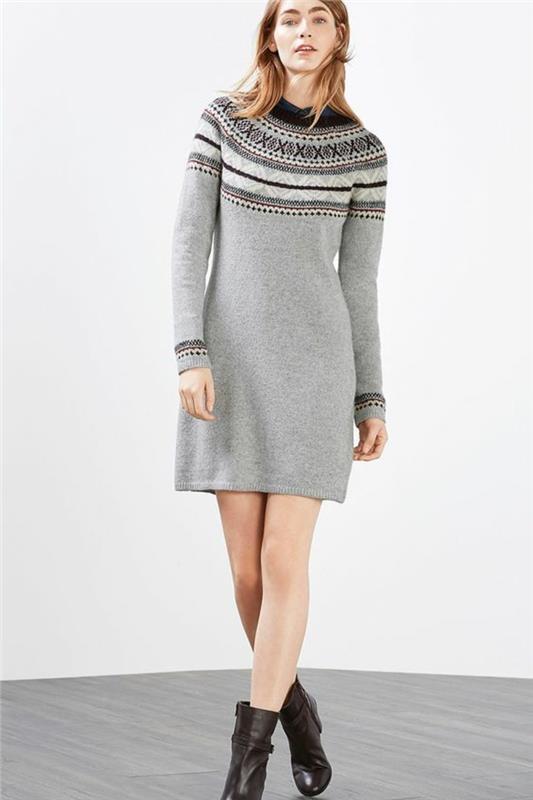 ull-klänningar-för-kvinnor-i-grå-med-nordiska-mönster-storlek