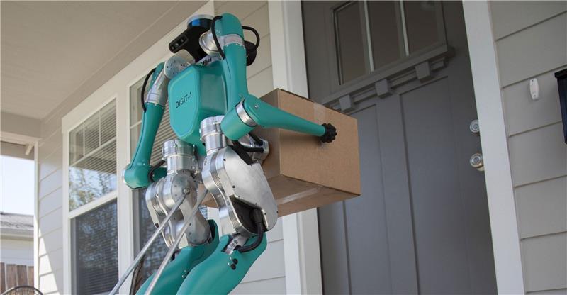 Ford och Agility Robotics har utvecklat Digit -roboten som kan leverera paket till hem självständigt
