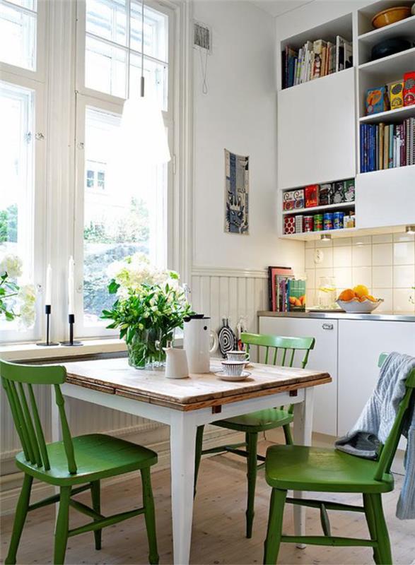 Skandinavisk matsal-frukost-hörn-i-köket