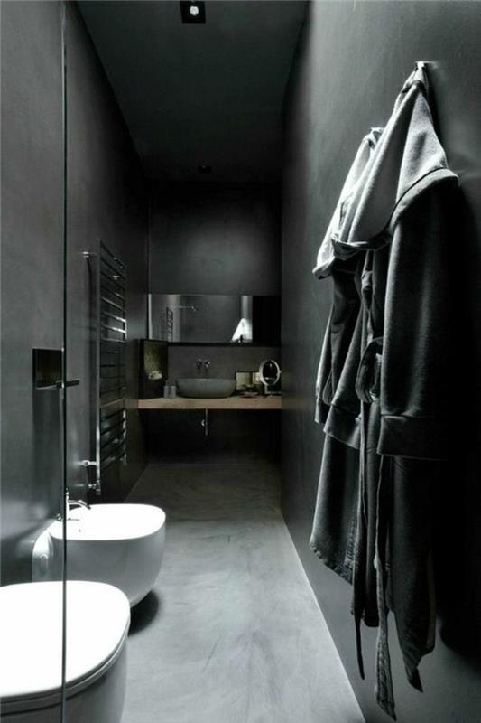 antracit-grå-badrum-inredning-idéer-badrum-golv-och-väggar-i-vaxad betong