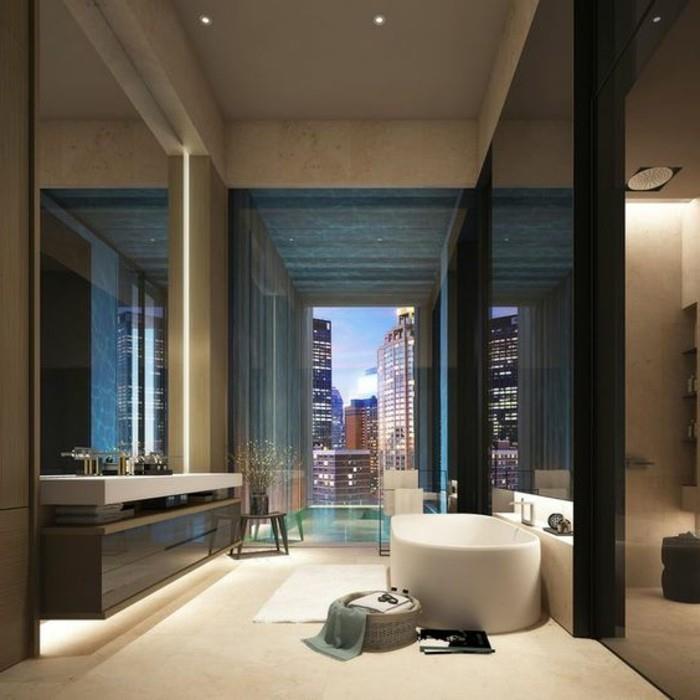 taupe-badrum-stort-fönster-med-utsikt-beige-matta-golv-design-vägg-spegel