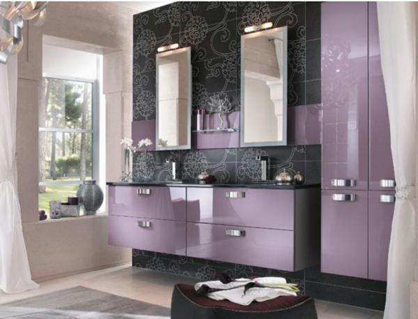 purpurovo-kamenná izba-deco-moderná-kúpeľňa-izba