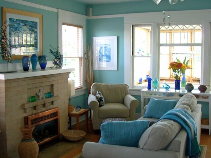 modrá obývačka