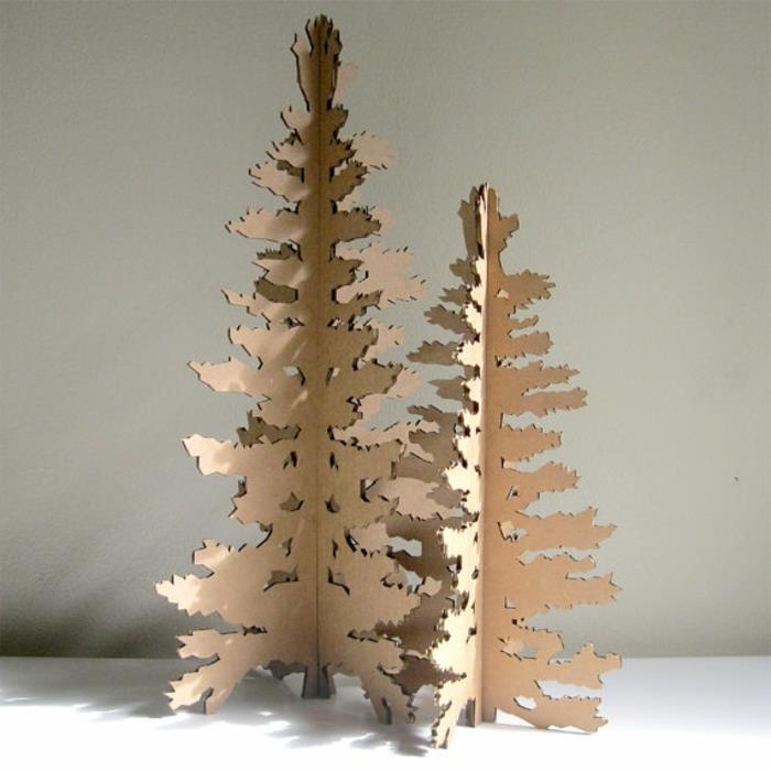 sofistikovaný dizajn kartónový vianočný stromček, výtvory na vianočnú výzdobu