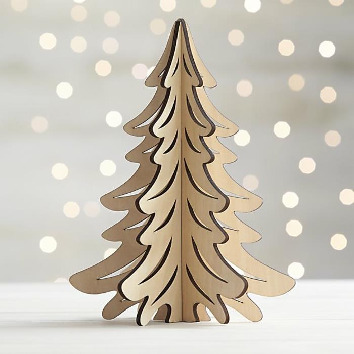 originálny kartónový vianočný stromček s originálnymi tvarmi