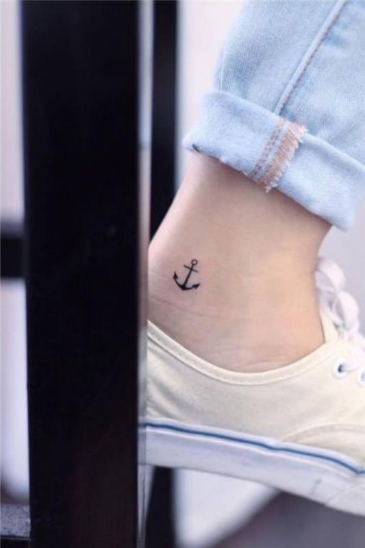 Tatuaggi più belli del mondo, tattoo ancora, tatuaggio sulla caviglia