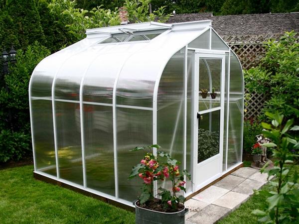 vacker design-polykarbonat-trädgård-växthus