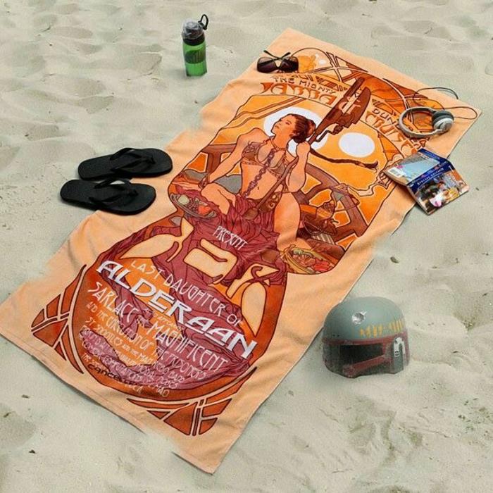 lacný-plážový uterák-personalizovaný-originál-oranžový-zmenšený-plážový uterák