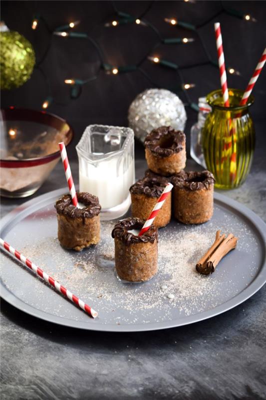 chokladkakor med mjölk inuti exempel original julkaka lätt och snabb efterrätt och imponerande