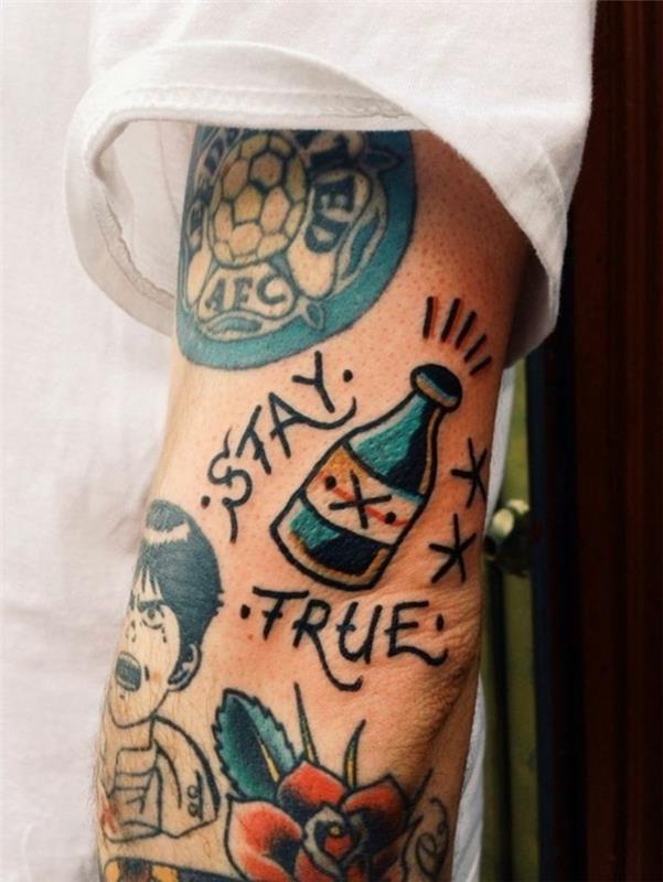 Cherry tetovanie lastovička tetovanie muž vintage tetovanie