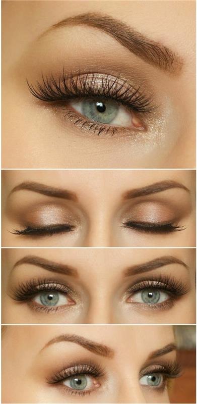 smokey-eye-makeup-tutorial-blue-eyes-makeup-smokey-makeup-mačacie oči