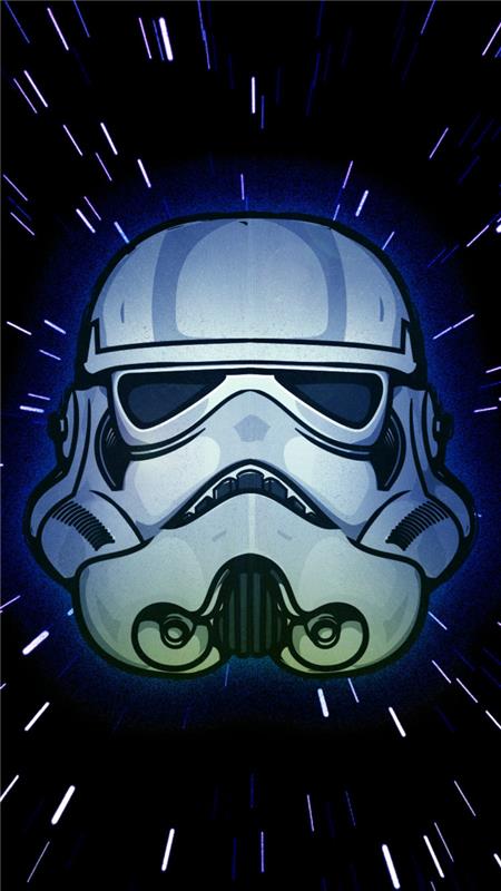 Darebácke hry Stars Wars, Maschera di Stormtrooper, disegno per iphone