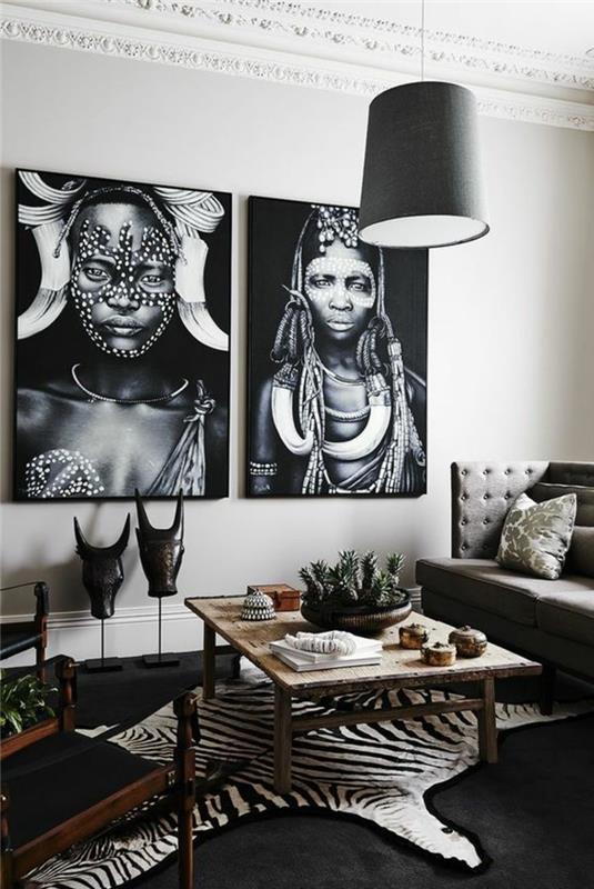 klistermärken-afrika-foton-av-kvinnor-masker-lampa-grå-zebra