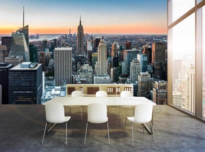 vägg-klistermärken-new-york-skyskrapa-av-new-york-jätte-affisch