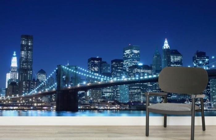 wall-stickers-new-york-the-Brooklyn-bridge-in-the-apartment