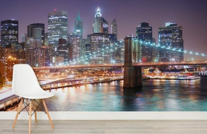 wall-stickers-new-york-night-and-brooklin-bridge-posters-stickers
