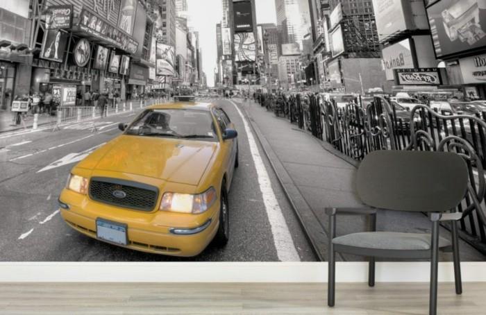 vägg-klistermärken-new-york-vägg-affisch-i-svart-vitt