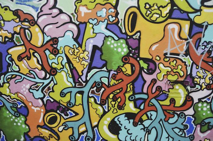 Iphone låsskärm tapeter för flicka inspirerande citat konst street graffiti färgglada