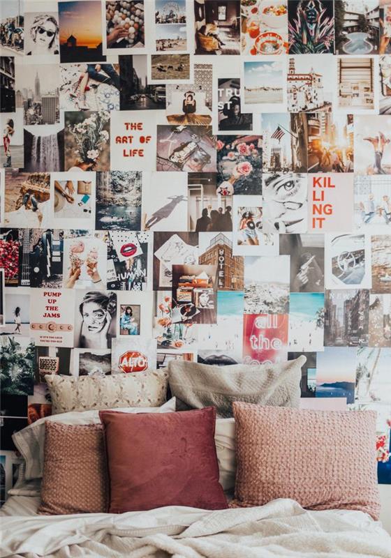 DIY foto väggdekor sovrum idé, svarta tavlan hur du motiverar dig själv att göra något solnedgång fotomotivation, platser att besöka, kreativa människor