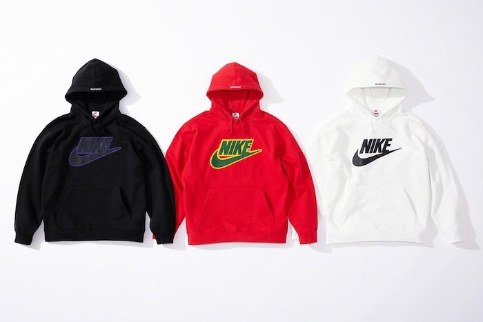 Nová kožená spolupráca Nike x Supreme ponúka aj bavlnenú mikinu