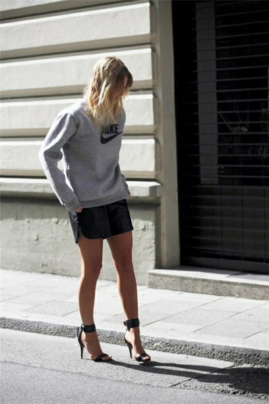 tröja-nike-läder-kjol-svart-kvinna-blond