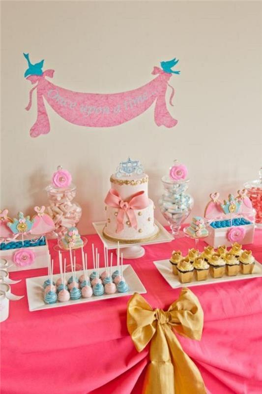 cinderella-disney-cinderella-zdobenie-nápady-narodeniny-dievča-torta-princezná-šaty-stôl-sladkosti