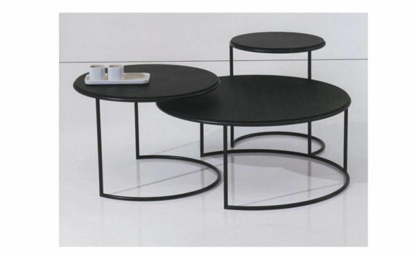 rund-svart-häckande-bord