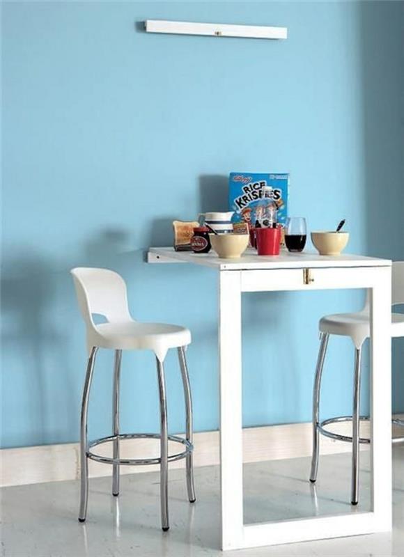 träfällbart-bord-trä-soffbord-litet-vägg-bord-vägg-himmelblått