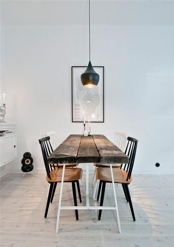 rustikálny-stôl-regenerovaný-drevený-stôl-škandinávska-kuchyňa