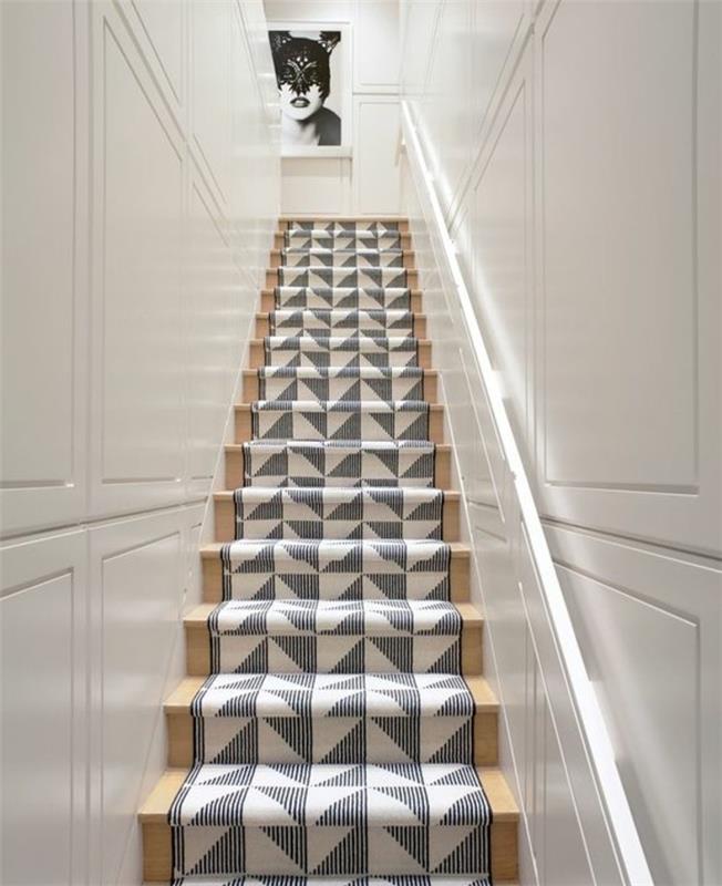 moderna mattor för trappor i geometriska former