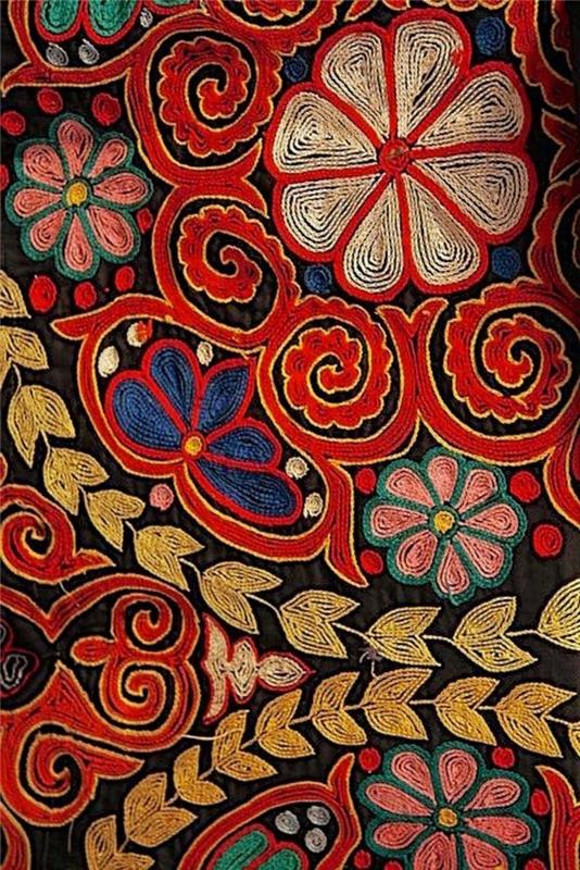 moderna mattor-en-tibet-matta-gjorda av blommor