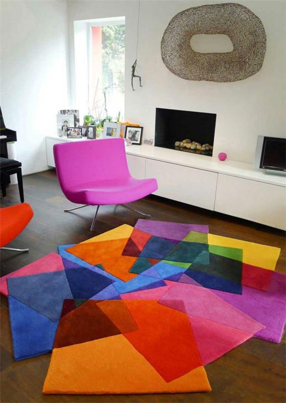 modern-patchwork-stil-mångfärgad-matta