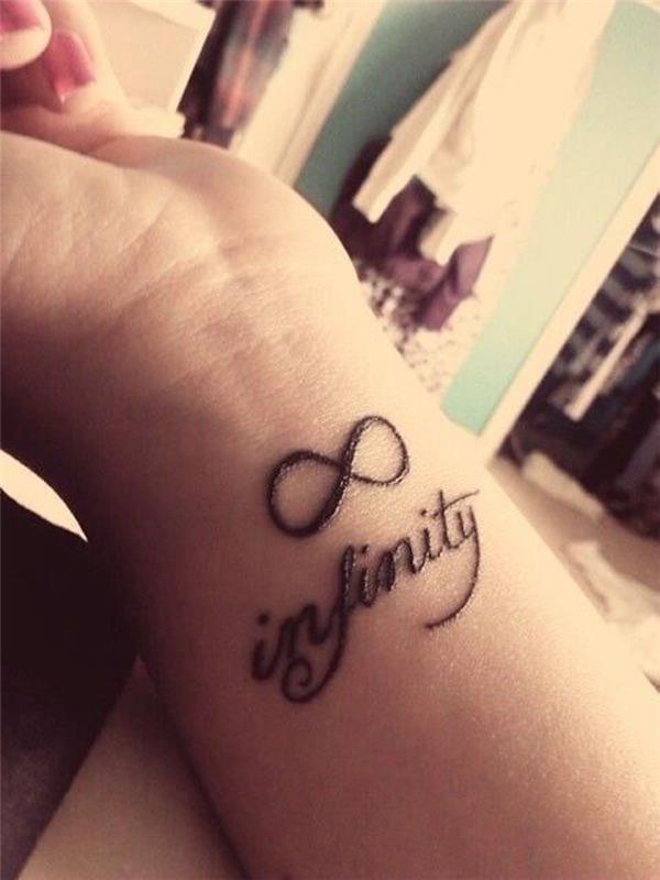 Infinity Infinity Tattoo Dámske tetovanie na zápästí