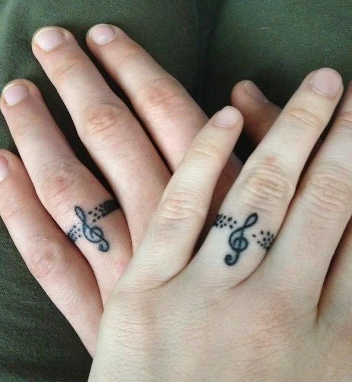 tetovanie hudba prsty tetovanie prstové kľúče výšky