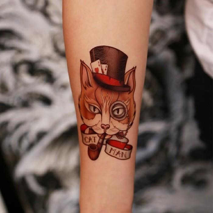 tatuering-handled-armband-tatuering-svälja-handled-katt-man-alice