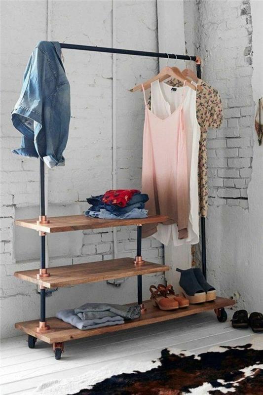 trend-koppar-rör-dressing-återvunnet-diy-dekorera-sovrum