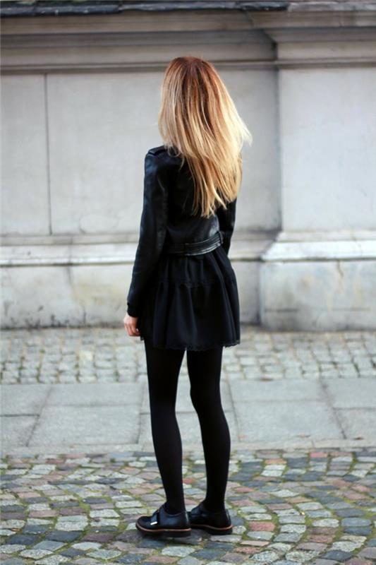 Flicka sport outfit klänning swag svart outfit totalt coola dekadenta skor idé